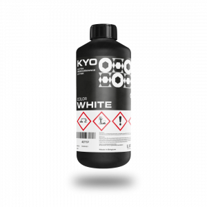 LIPLA KYO White 0.9 liter - UV/LED curable inkjet ink for Kyocera KJ4 equipped digital printers